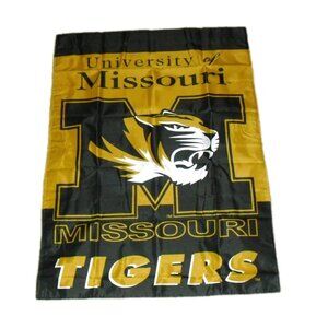 Missouri Tigers University Banner Flag Two Sided 28 x 40 inches New Ncaa